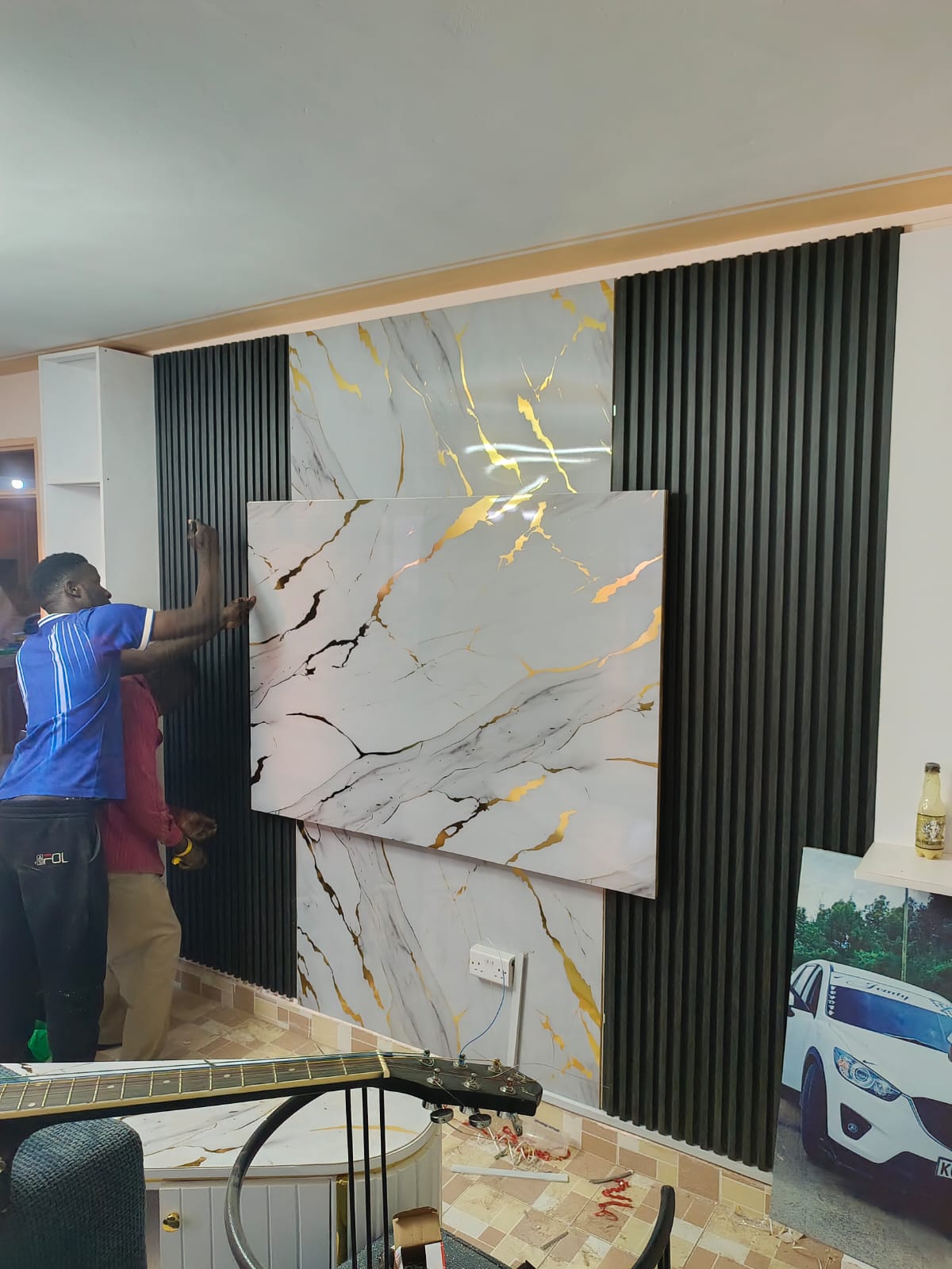 TV fluted wall panel