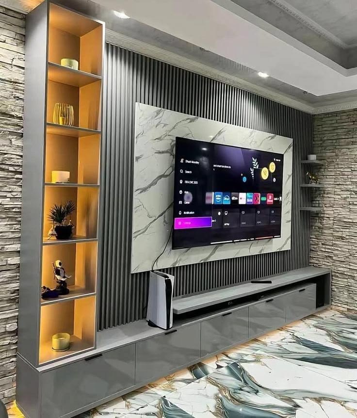 Modern TV wall design